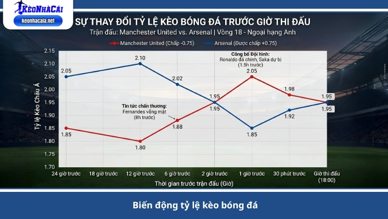 biến động tỷ lệ kèo bóng đá