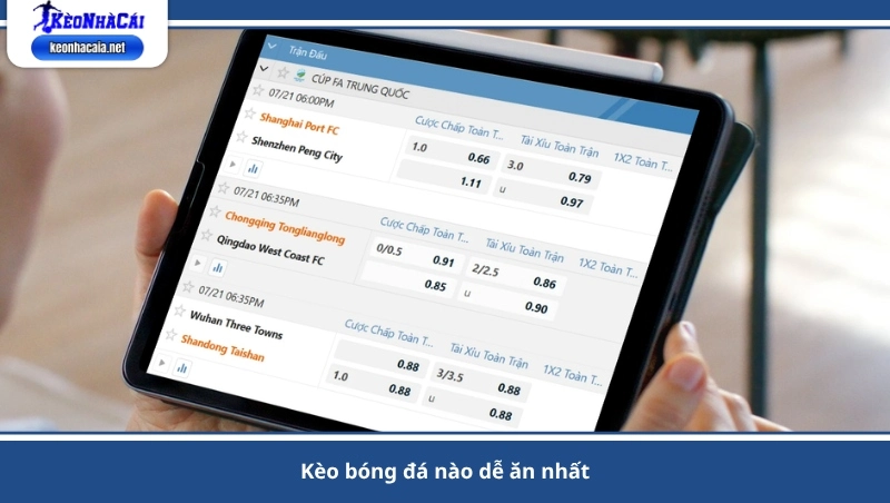 kèo bóng đá nào dễ ăn nhất
