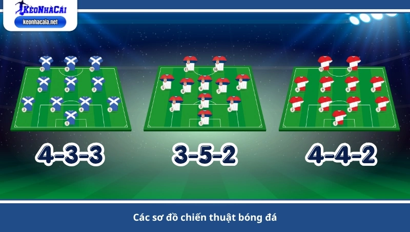 các sơ đồ chiến thuật bóng đá