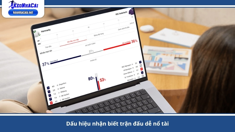 dấu hiệu nhận biết trận đấu dễ nổ tài