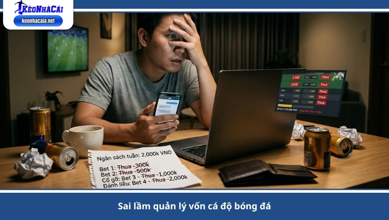 sai lầm quản lý vốn cá độ bóng đá